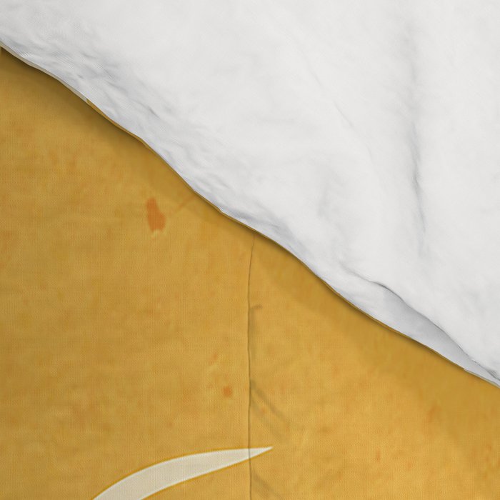 Minimalist Yellow Cat Comforter Gallery Image 4