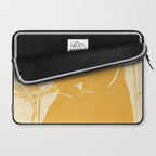 Minimalist Yellow Cat Laptop Sleeve Gallery Image 2