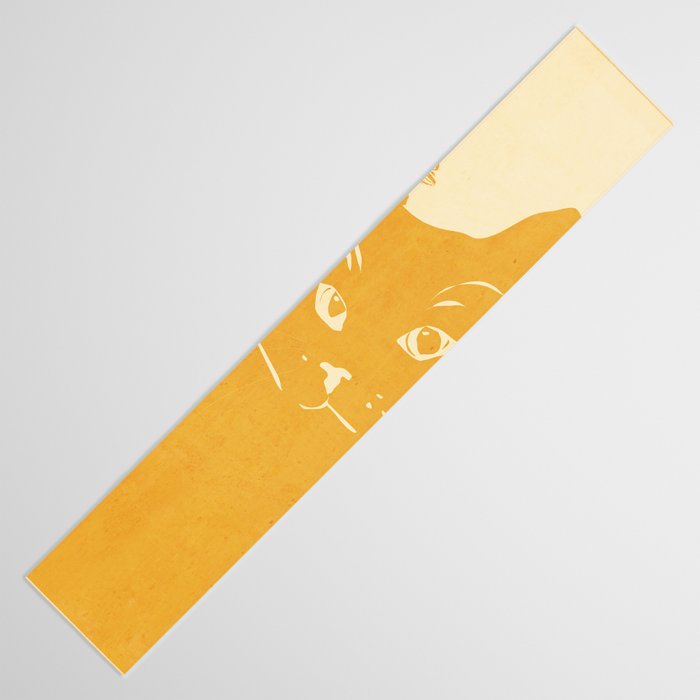 Minimalist Yellow Cat Table Runner Gallery Image 3