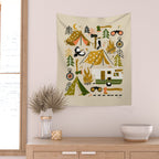 Camping Kit - Olive Palette Wall Tapestry Gallery Image 2
