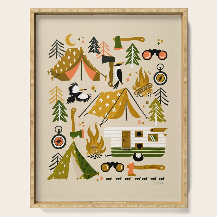 Camping Kit - Olive Palette Serving Tray Gallery Image 1