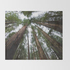 Redwood Forest Adventure VI - Nature Photography Throw Blanket Gallery Image 2