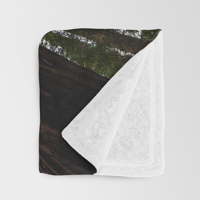 Redwood Forest Adventure VI - Nature Photography Throw Blanket Gallery Image 3