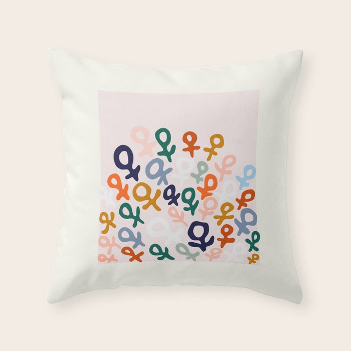L'ART DU FÃMINISME â Feminist Art â Matisse Exhibition Poster Throw Pillow Gallery Image 1