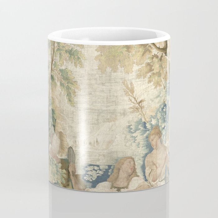 Antique 17th Century Romantic Warrior Italian Tapestry Coffee Mug Gallery Image 4