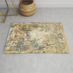 Antique 17th Century Romantic Warrior Italian Tapestry Rug Gallery Image 1