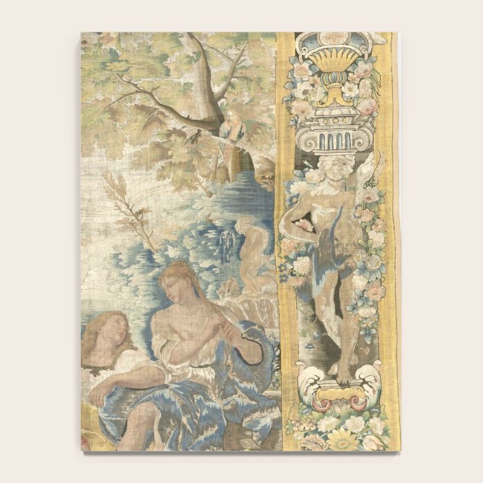 Antique 17th Century Romantic Warrior Italian Tapestry Notebook Gallery Image 4