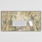 Antique 17th Century Romantic Warrior Italian Tapestry Desk Mat Gallery Image 1