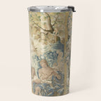 Antique 17th Century Romantic Warrior Italian Tapestry Travel Mug Gallery Image 2