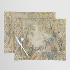 Antique 17th Century Romantic Warrior Italian Tapestry Placemat Gallery Image 1
