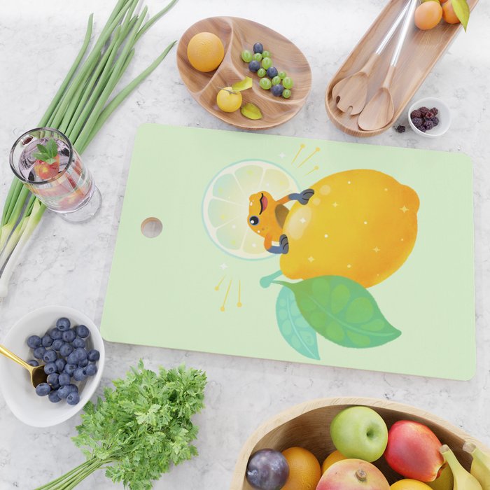 Golden poison lemon sherbet 1 Cutting Board Gallery Image 2