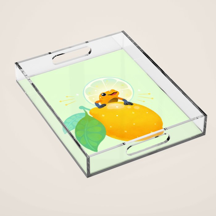Golden poison lemon sherbet 1 Acrylic Tray Gallery Image 1