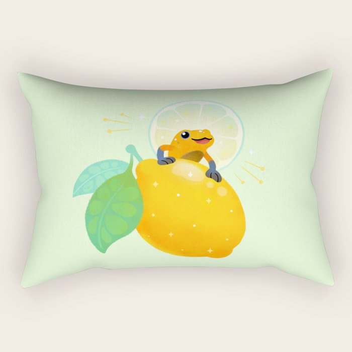 Golden poison lemon sherbet 1 Rectangular Pillow Gallery Image 2