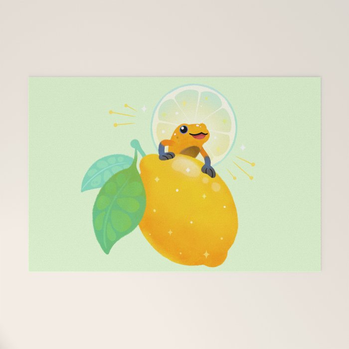 Golden poison lemon sherbet 1 Welcome Mat Gallery Image 1