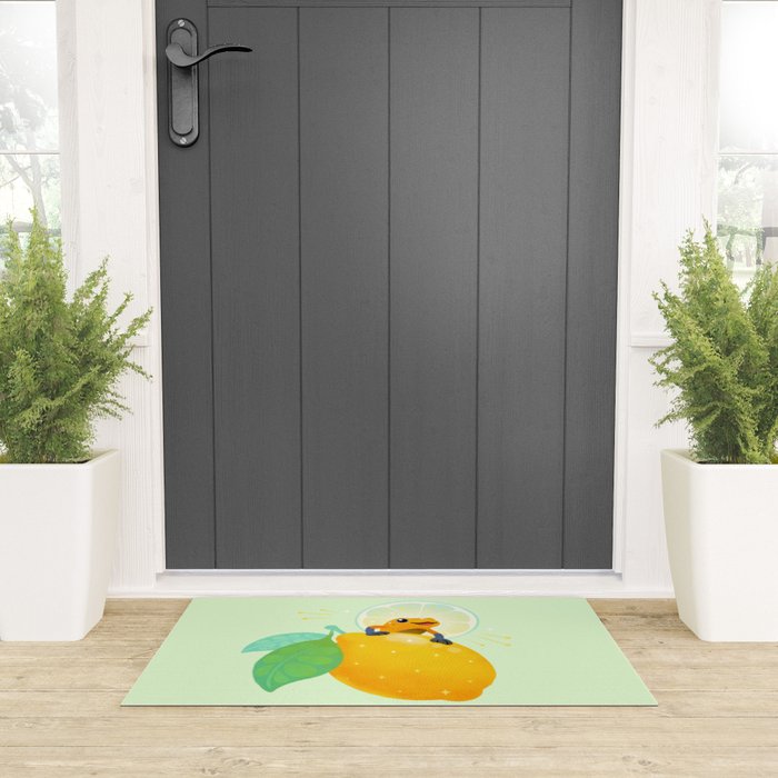 Golden poison lemon sherbet 1 Welcome Mat Gallery Image 3