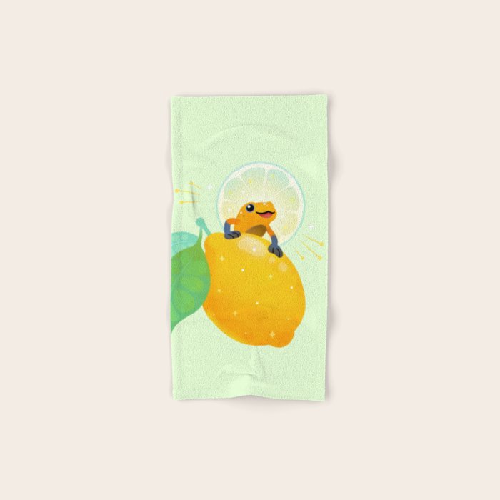 Golden poison lemon sherbet 1 Bath Towel Gallery Image 1