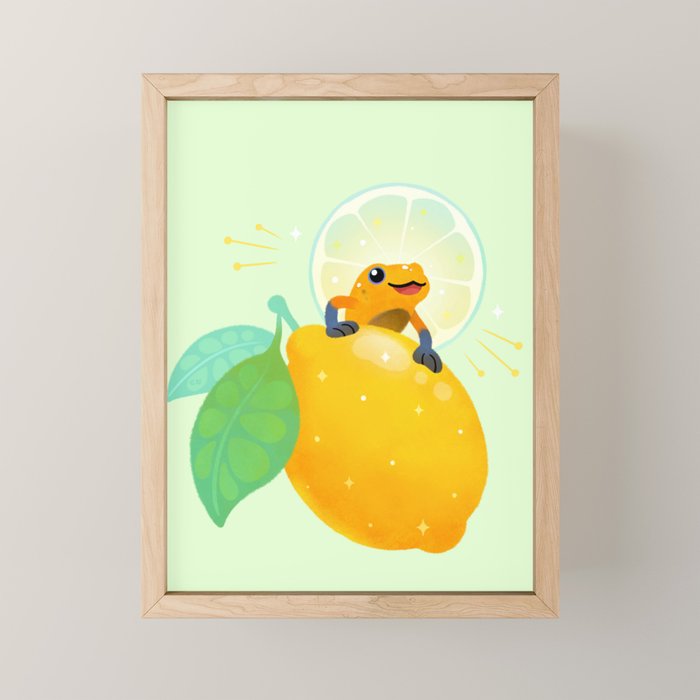 Golden poison lemon sherbet 1 Mini Art Print Gallery Image 1