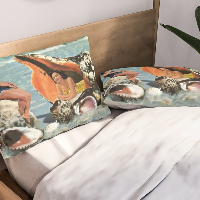 Greetings from Seashells! Pillow Sham Gallery Image 2