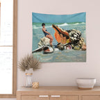 Greetings from Seashells! Wall Tapestry Gallery Image 2