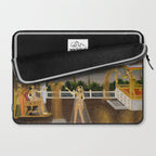 Royal Women Celebrating Diwali Indian Miniature Painting  Laptop Sleeve Gallery Image 2