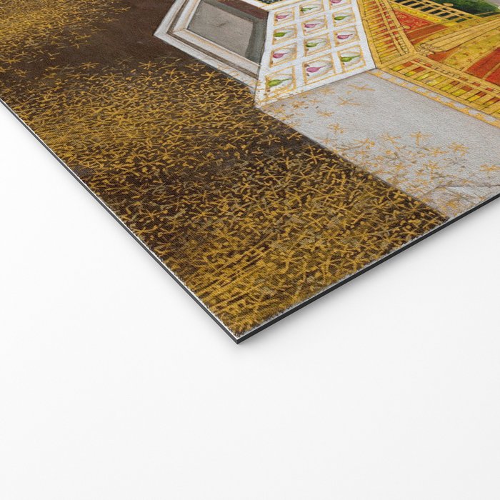 Royal Women Celebrating Diwali Indian Miniature Painting  Welcome Mat Gallery Image 2