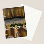 Royal Women Celebrating Diwali Indian Miniature Painting  Stationery Card Gallery Image 2