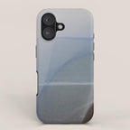 Seascape Double Exposure Abstract 1. - long exposure blue ocean photograph  iPhone Case Gallery Image 1