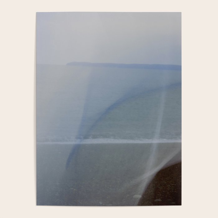 Seascape Double Exposure Abstract 1. - long exposure blue ocean photograph  Poster Gallery Image 4