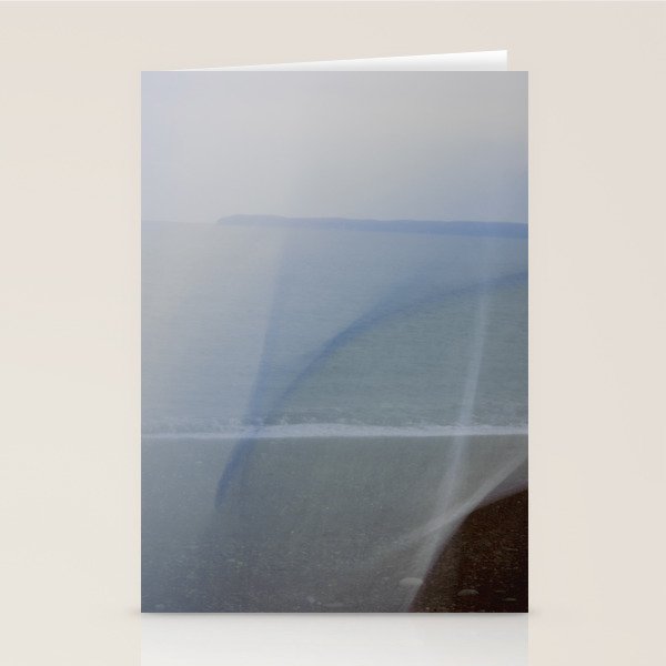 Seascape Double Exposure Abstract 1. - long exposure blue ocean photograph  Stationery Card Gallery Image 2