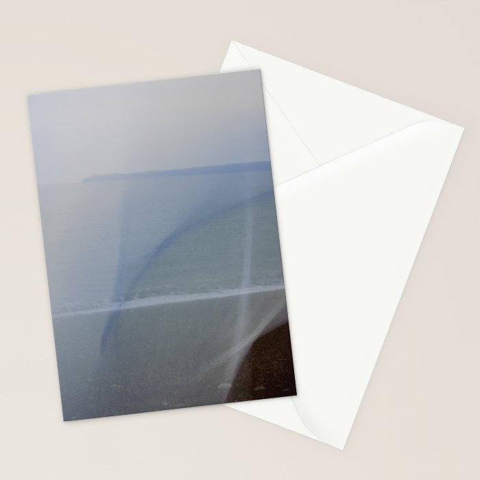 Seascape Double Exposure Abstract 1. - long exposure blue ocean photograph  Stationery Card Gallery Image 2