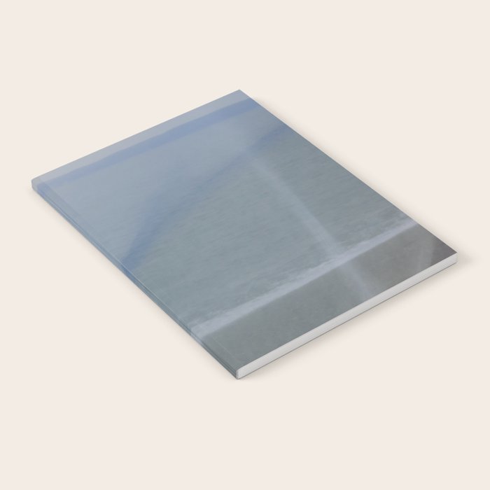 Seascape Double Exposure Abstract 1. - long exposure blue ocean photograph  Notebook Gallery Image 1