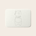 Love Yourself Panda Bath Mat Gallery Image 1