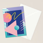 Memphis pattern 82 - 80s / 90s Retro Stationery Card Gallery Image 2