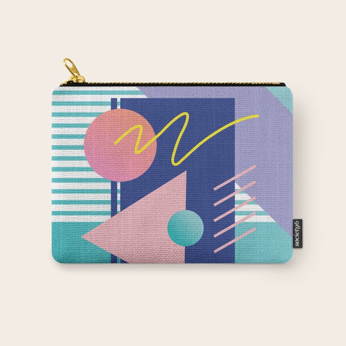 Memphis pattern 82 - 80s / 90s Retro Carry All Pouch Gallery Image 1