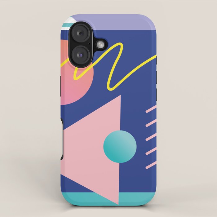 Memphis pattern 82 - 80s / 90s Retro iPhone Case Gallery Image 1