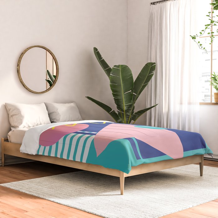 Memphis pattern 82 - 80s / 90s Retro Comforter Gallery Image 2