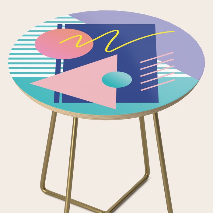 Memphis pattern 82 - 80s / 90s Retro Side Table Gallery Image 2