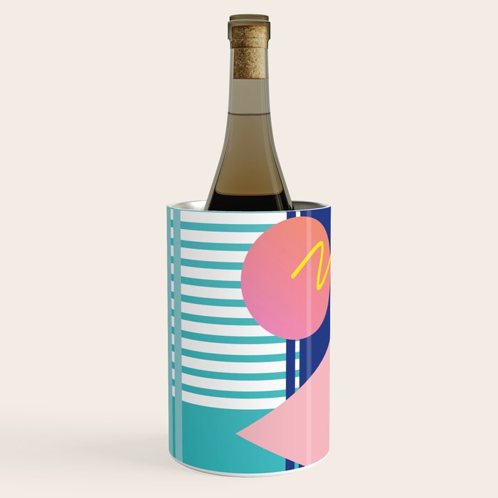 Memphis pattern 82 - 80s / 90s Retro Wine Chiller Gallery Image 2