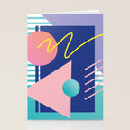 Memphis pattern 82 - 80s / 90s Retro Stationery Card Gallery Image 2