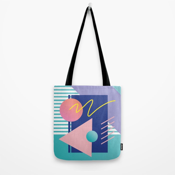 Memphis pattern 82 - 80s / 90s Retro Tote Bag Gallery Image 2
