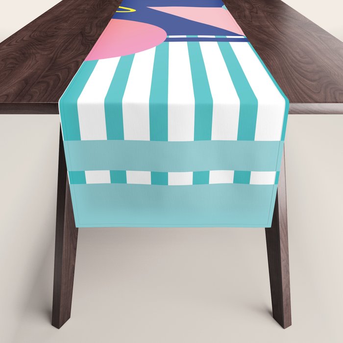 Memphis pattern 82 - 80s / 90s Retro Table Runner Gallery Image 1