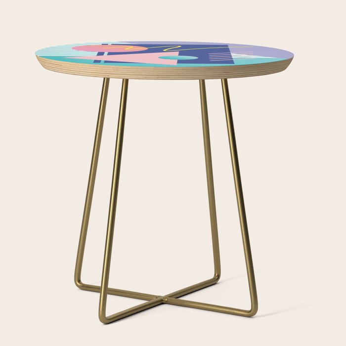 Memphis pattern 82 - 80s / 90s Retro Side Table Gallery Image 1