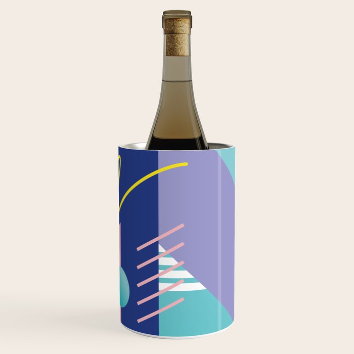 Memphis pattern 82 - 80s / 90s Retro Wine Chiller Gallery Image 3