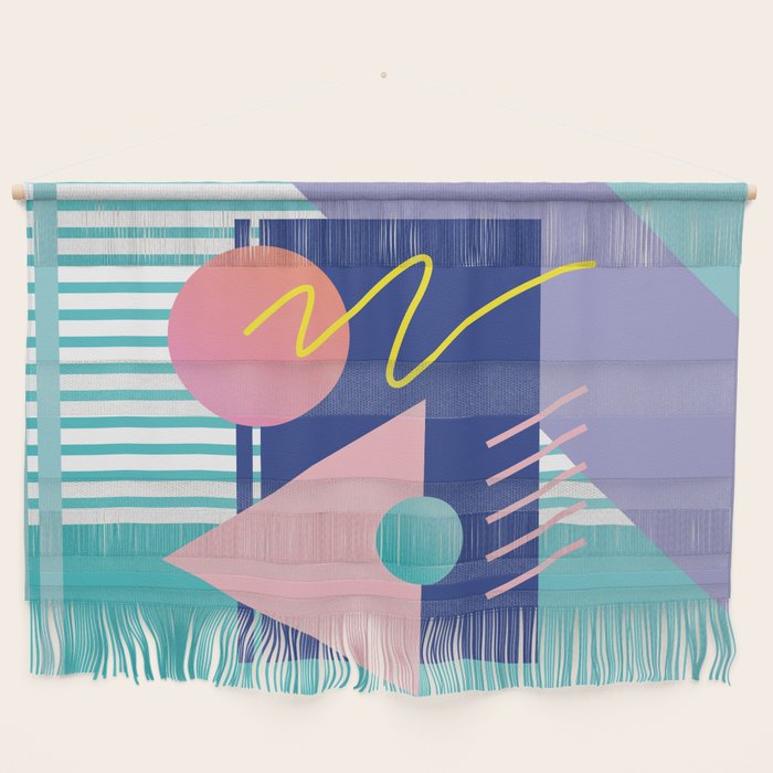 Memphis pattern 82 - 80s / 90s Retro Wall Hanging Gallery Image 1