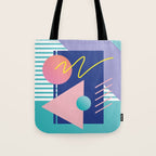 Memphis pattern 82 - 80s / 90s Retro Tote Bag Gallery Image 1