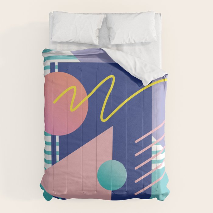 Memphis pattern 82 - 80s / 90s Retro Comforter Gallery Image 1