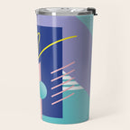 Memphis pattern 82 - 80s / 90s Retro Travel Mug Gallery Image 2