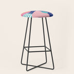 Memphis pattern 82 - 80s / 90s Retro Stool Gallery Image 1