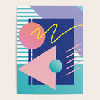Memphis pattern 82 - 80s / 90s Retro Poster Gallery Image 4