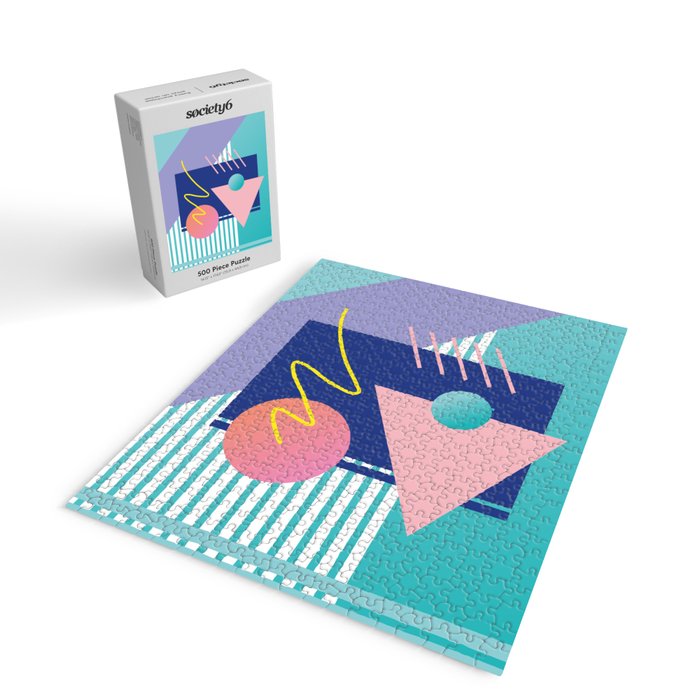 Memphis pattern 82 - 80s / 90s Retro Jigsaw Puzzle Gallery Image 2